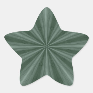 Green abstract starburst star sticker
