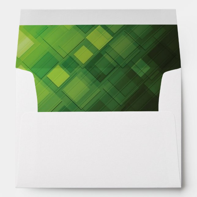 Green abstract technology design envelopes (Back (Bottom))