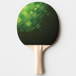 Green abstract technology design ping pong paddle