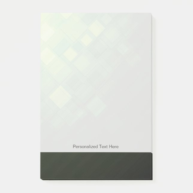 Green abstract technology design post-it notes (Front)