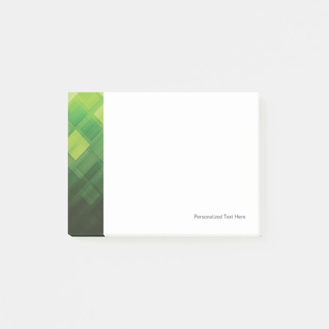 Green abstract technology design post-it notes (Front)