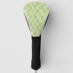 Green Abstract Tile Pattern – Modern & Stylish Golf Head Cover