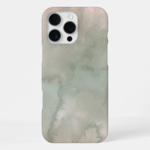 Green Abstract Watercolor Background iPhone 16 Pro Max Case
