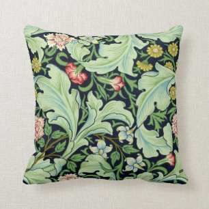 Green Acanthus Throw Pillow