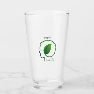 "Green Actions, Greater Tomorrows" motivational Glass