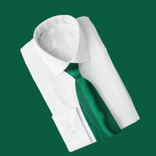 Green Agate marble elegant Neck Tie