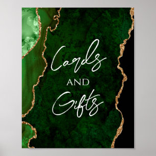 Green Agate Wedding Gifts Sign