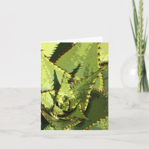 Green agave card
