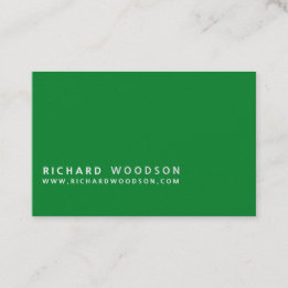 Green Agriculture   Woodlot Farmer Minimalist Business Card