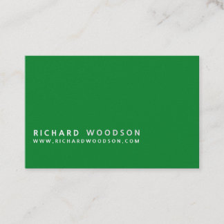 Green Agriculture Woodlot Farmer Minimalist Business Card