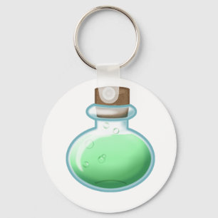 Green Alchemy Bottle Key Ring