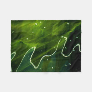 Green Algae and Water fbcn Fleece Blanket