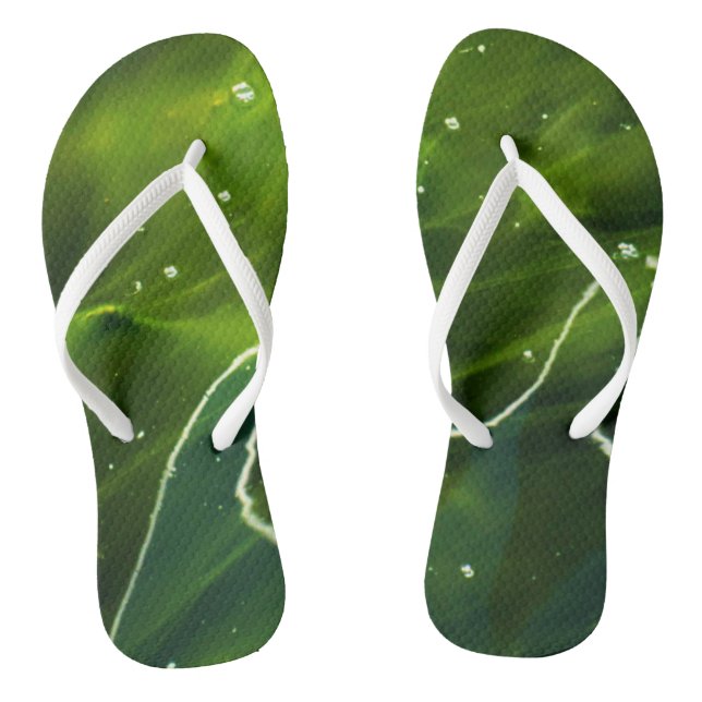 Green Algae and Water ffcna Thongs (Footbed)