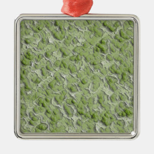 Green algae effect pattern. metal ornament