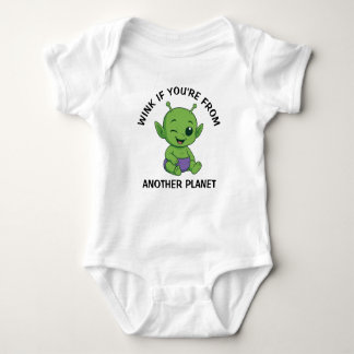 Green Alien Baby Bodysuit