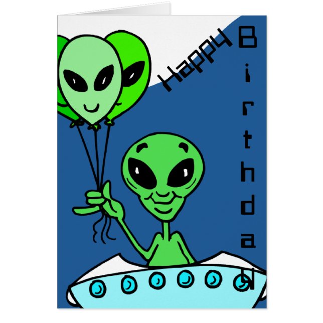 Green Alien Birthday (Front)