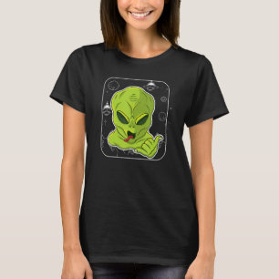 Green Alien Extraterrestrial Green Alien Funny UFO T-Shirt
