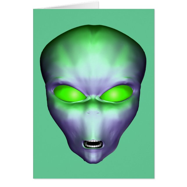 Green Alien Face (Front)