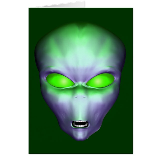 Green Alien Face (Front)