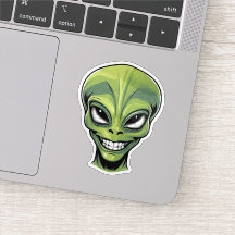 Green Alien Head