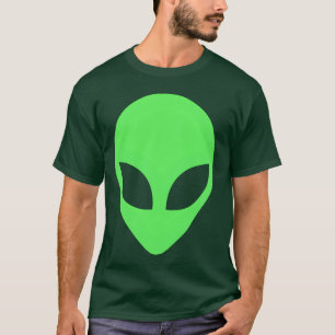 Green Alien Head 90S Style funny T-Shirt