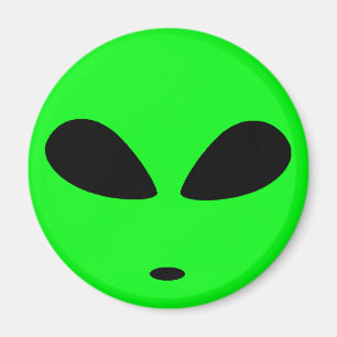 GREEN ALIEN HEAD MAGNET