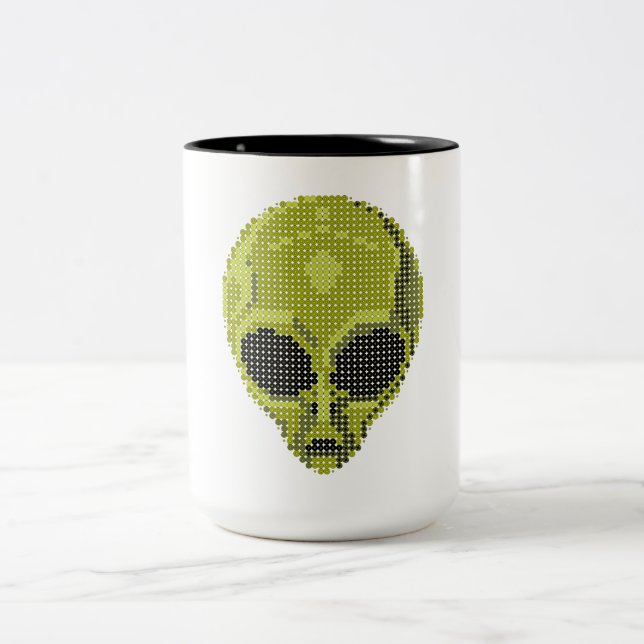 Green Alien Head Mugs (Center)