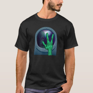 Green Alien Head Ufo Believe Area 51 Space Get In T-Shirt
