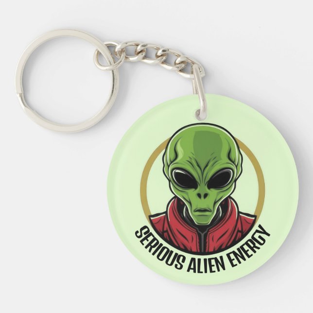 Green Alien Key Ring (Front)