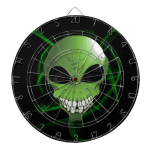 Green alien Metal Cage Dartboard