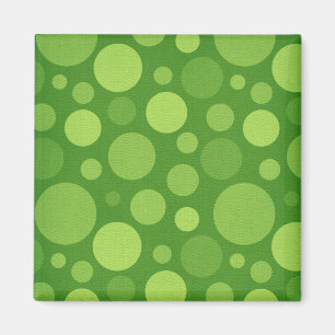 Green Alien Polka Bubble Dots Magnet