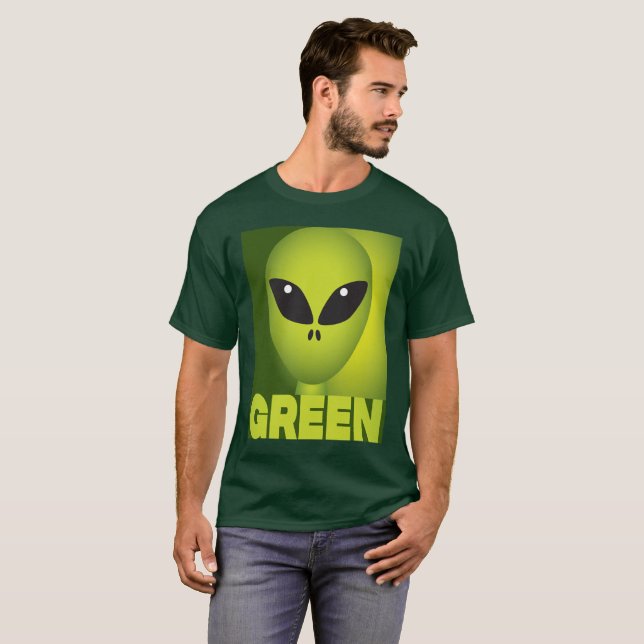 Green Alien T-Shirt (Front Full)