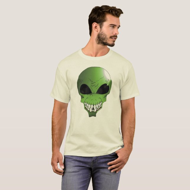 Green Alien T-shirt (Front Full)