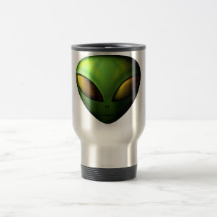 Green Alien Travel Mug