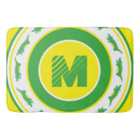 Green Alligator Croc Crocodile Gator Initial