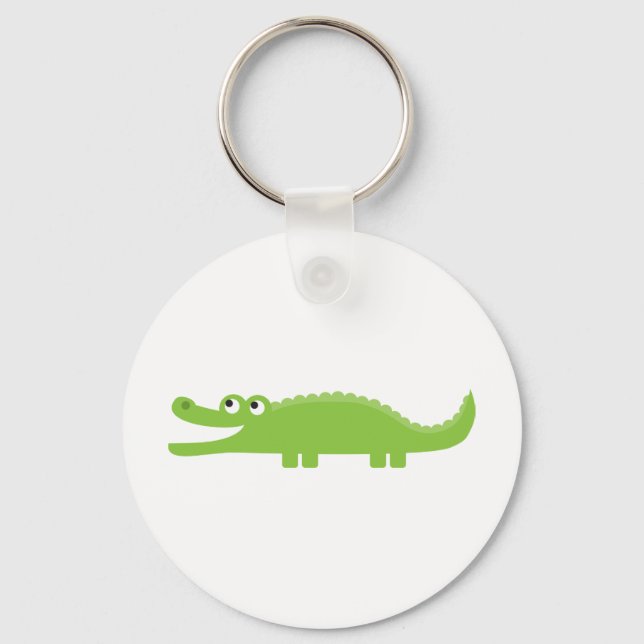 Green Alligator Key Ring (Front)