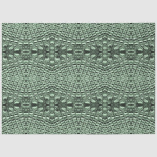 Green Alligator Leather Scales Intricate Pattern Tissue Paper