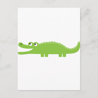 Green Alligator Postcard