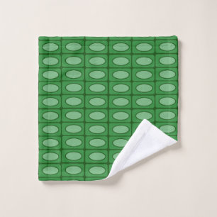 Green alligator skin pattern wash cloth