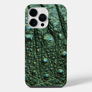 Green Alligator Skin Texture iPhone 14 Pro Max Case