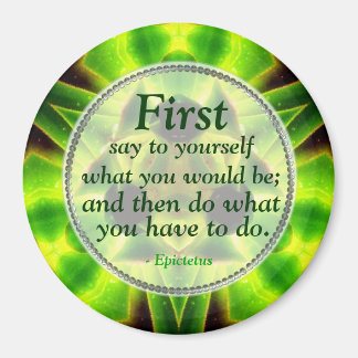 Green Aloe Identity Motivational Magnet