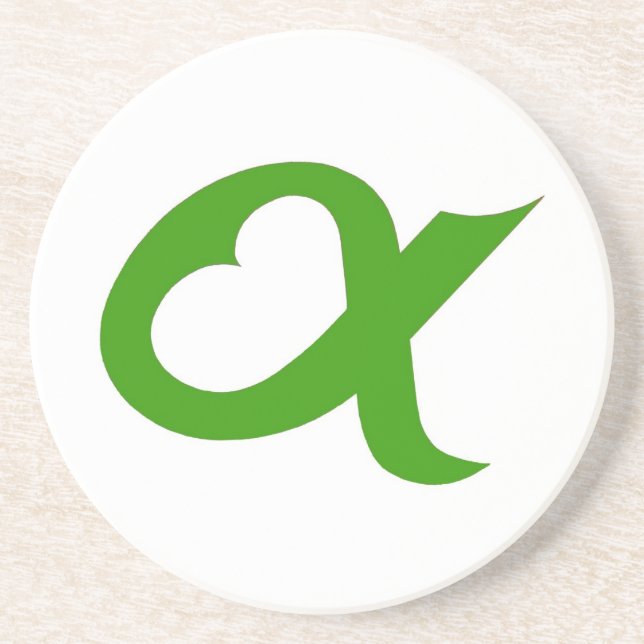 Green Alpheart Coaster (Front)