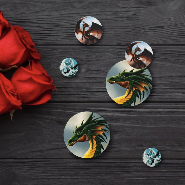 Green Amber White Dragons Confetti (Creator Uploaded)