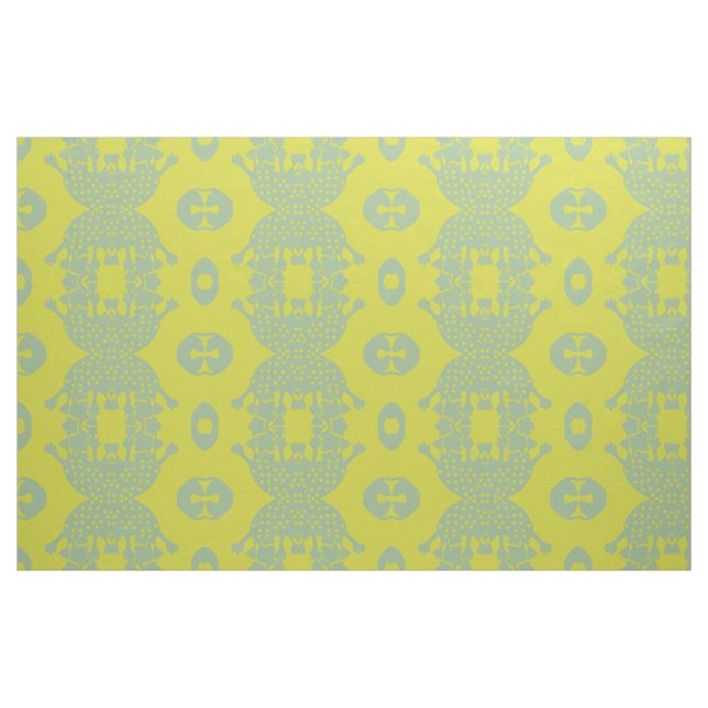 Green Amoeba Monster Fabric (Fat Quarter)