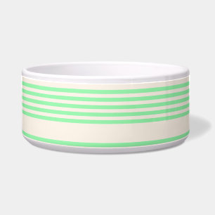 Green and beige five stripes pattern