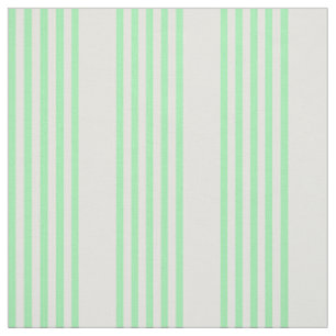 Green and beige five stripes pattern fabric