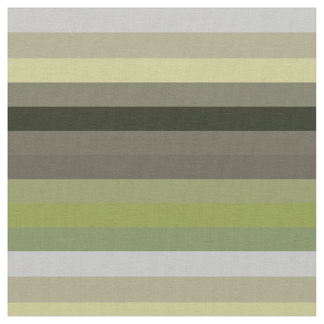 green and beige stripes fabric (Close Up)