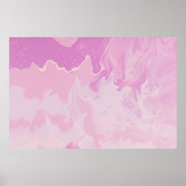 GREEN AND BLACK ABSTRACT PAINTING POSTER (Front)