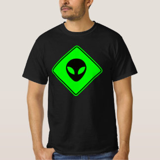 Green and Black Alien XING Zone T-Shirt