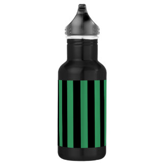 Green and black candy stripes 532 ml water bottle